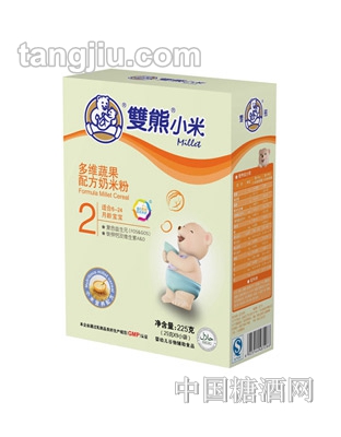 双熊多维蔬果配方奶米粉225g