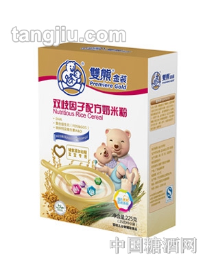 双熊金装双歧因子配方奶米粉225g