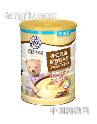 双熊金典杏仁芝麻配方奶米粉528g