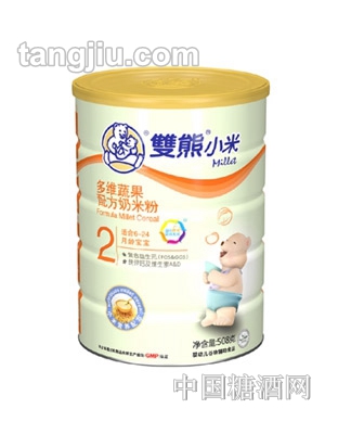 双熊多维蔬果配方奶米粉508g