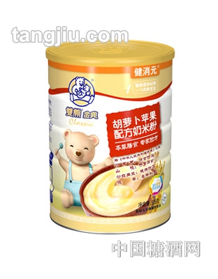 双熊金典胡萝卜苹果配方奶米粉528g