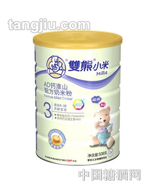 双熊AD钙配方奶米粉508g