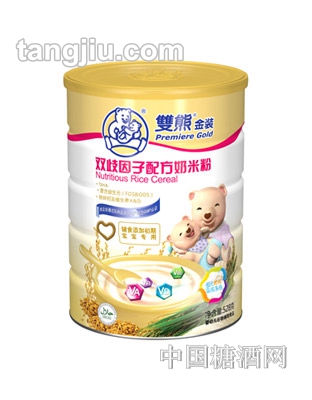 双熊金装双歧因子配方奶米粉528g