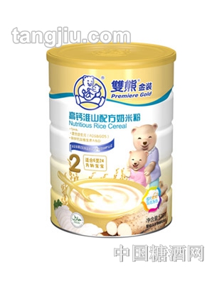 双熊金装高钙淮山配方奶米粉528g