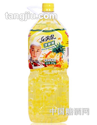乐满家菠萝爽果粒果味饮料2.0kg