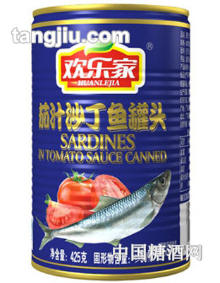 欢乐家茄汁沙丁鱼罐头425kg罐装
