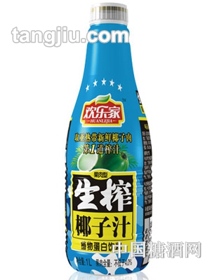欢乐家（果肉型）生榨椰子汁饮料1L