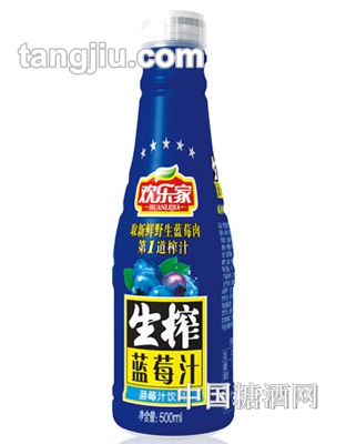 欢乐家生榨蓝莓汁500ml