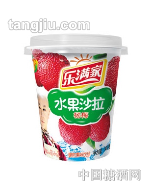 乐满家杨梅水果沙拉果粒果味饮料300g