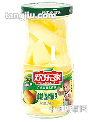 欢乐家冰糖雪梨罐头256g