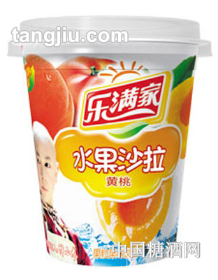乐满家黄桃水果沙拉果粒果味饮料300g