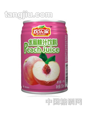 欢乐家水蜜桃汁饮料250ml