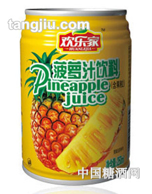 欢乐家菠萝汁饮料250ml