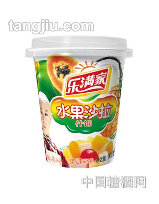 乐满家什锦水果沙拉果粒果味饮料300g