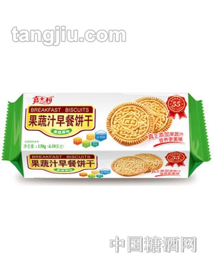 嘉士利果蔬汁早餐饼干130g
