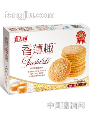 嘉士利芝麻味香薄趣饼干160g