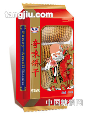 九洲葱油味奇味饼干195g