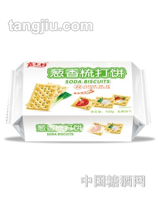 嘉士利葱香味梳打饼干100g