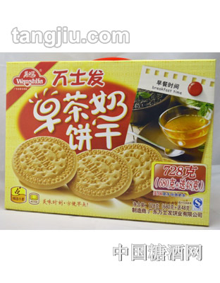 万士发早茶奶饼干728g