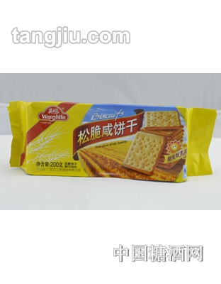 万士发松脆咸饼干200g
