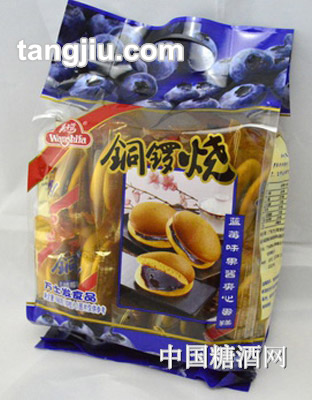 万士发蓝莓果酱味铜锣烧夹心蛋糕