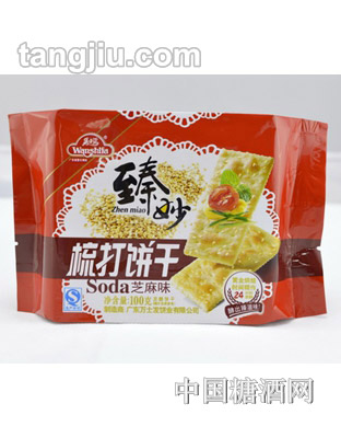 万士发梳打饼干（芝麻味）100g