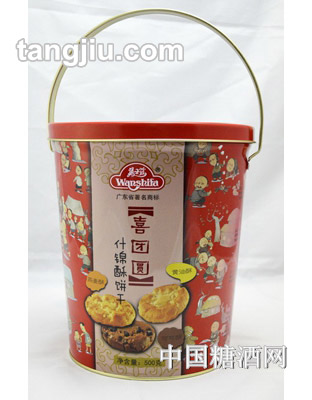 万士发喜团圆什锦饼干500g