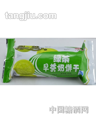 万士发绿茶早茶奶饼干150g