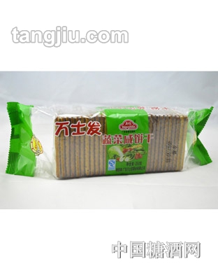 万士发蔬菜咸饼干250g