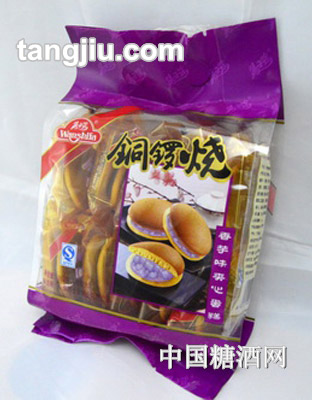 万士发香芋味铜锣烧夹心蛋糕