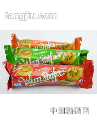 万士发凤梨味夹心饼干100g