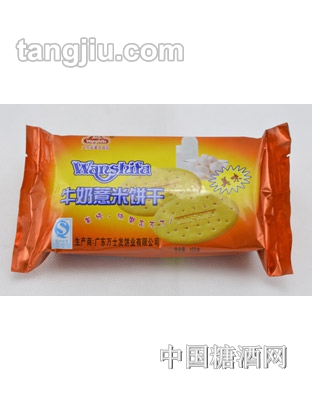 万士发牛奶薏米饼干100g