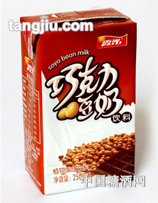 霞光巧克力豆奶饮料250ml