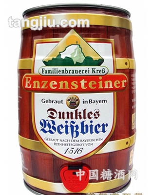德国雪顶原浆小麦黑啤酒5L