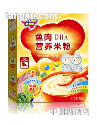 格兰宝鱼肉DHA营养米粉225g