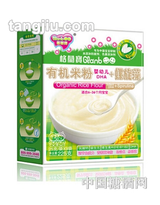 格兰宝DHA螺旋藻有机米粉225g