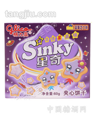 格力高-星奇蓝莓芝士饼干60克