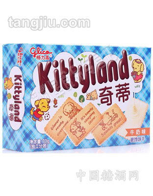 格力高-奇蒂牛奶卡通饼干70克
