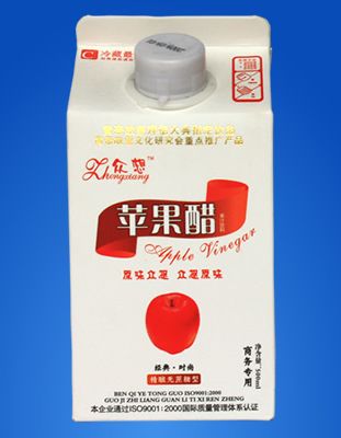 500ml白色屋顶盒