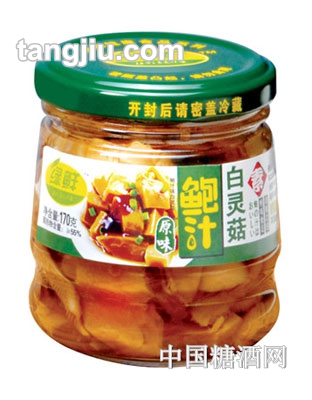 绿鲜鲍汁白灵菇170g