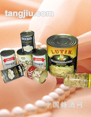 蘑菇片罐头