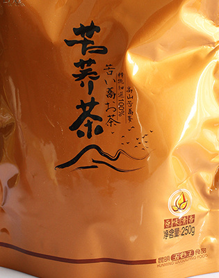 250克袋装苦荞茶 谷冠 中绿华夏有机食品认证 清香型
