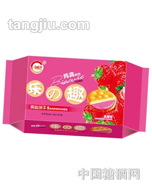 谷粒方乐之趣夹心饼干草莓味105G