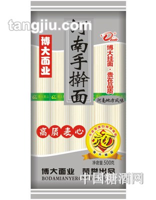 博大风味高质麦心河南手擀面500g