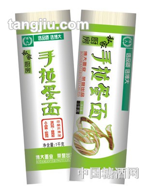 私家厨房手拉蛋面(简装)1000克