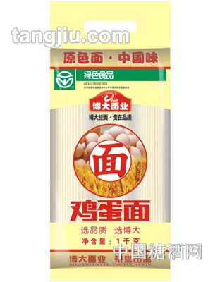博大绿标鸡蛋面1000克