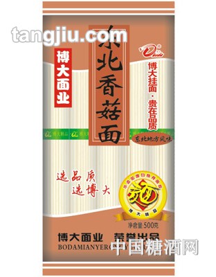 博大风味东北香菇面500g