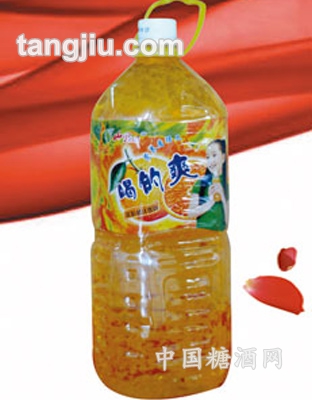 喝得爽果粒橙汁饮料