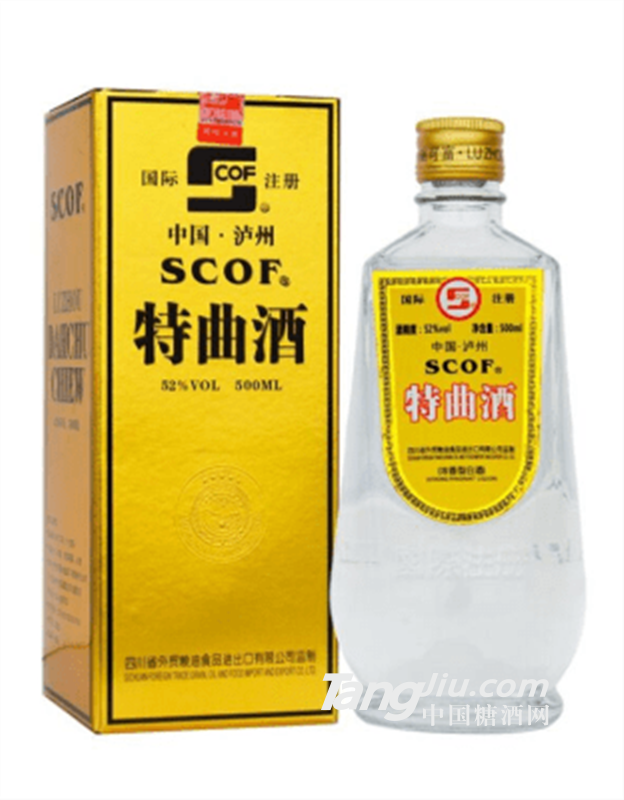 泸州施可富大曲酒厂 特曲酒 52度 白酒 浓香型 500ml