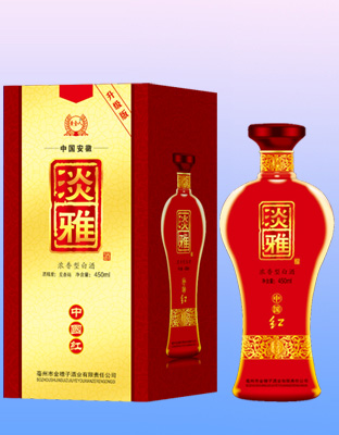 淡雅红